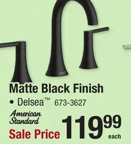 Menards Matte Black Finish offer