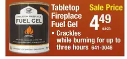Menards Tabletop Fireplace Fuel Gel offer