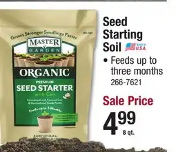 Menards Seed Starting Soil offer