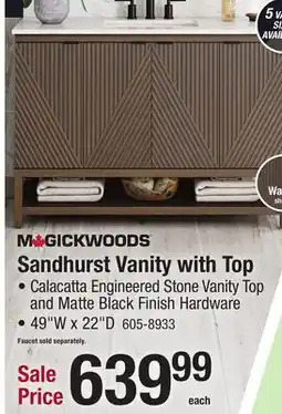 Menards Sandhurst Vanity with Top offer