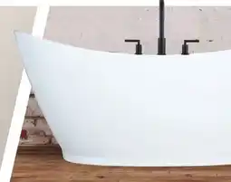 Menards Lunata Freestanding Bathtub with Center Drain offer