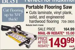 Menards Portable Flooring Saw offer