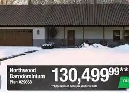 Menards Northwood Barndominium offer