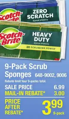 Menards 9-Pack Scrub Sponges offer