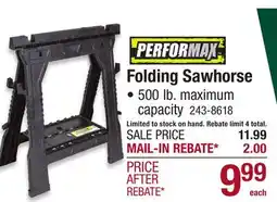 Menards Folding Sawhorse offer