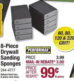 Menards 8-Piece Drywall Sanding Sponges offer
