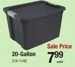 Menards 20-Gallon offer