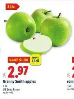 Lidl Granny Smith apples offer