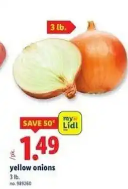 Lidl yellow onions offer