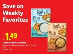 Lidl Snack Day pita crackers offer