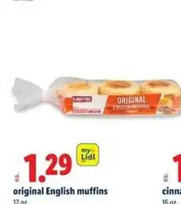 Lidl original English muffins offer
