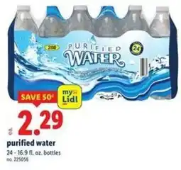 Lidl purified water offer