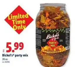 Lidl Bickel's party mix offer