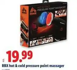 Lidl RBX hot & cold pressure point massager offer