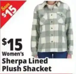 Ocean State Job Lot Sherpa Lined Plush Shacket offer