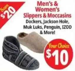 Ocean State Job Lot Men's & Women's Slippers & Moccasins offer