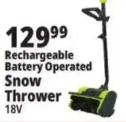 Ocean State Job Lot Rechargeable Battery Operated Snow Thrower offer