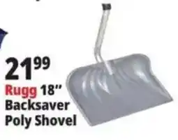 Ocean State Job Lot Rugg 18" Backsaver Poly Shovel offer