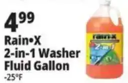 Ocean State Job Lot Rain-X 2-in-1 Washer Fluid Gallon offer
