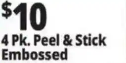 Ocean State Job Lot Peel & Stick Embossed offer