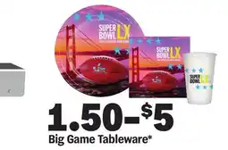 Meijer Big Game Tableware offer
