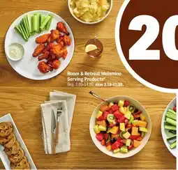 Meijer Room & Retreat Melamine Serving Products offer