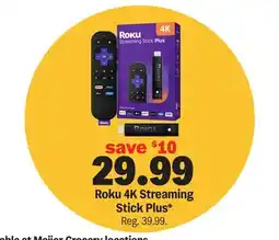 Meijer Roku 4K Streaming Stick Plus offer