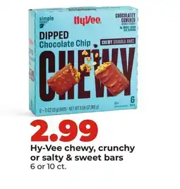 Hy-Vee Hy-Vee chewy, crunchy or salty & sweet bars offer