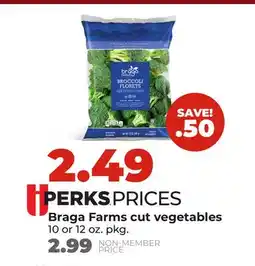 Hy-Vee Braga Farms cut vegetables offer