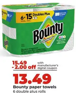 Hy-Vee Bounty paper towels offer