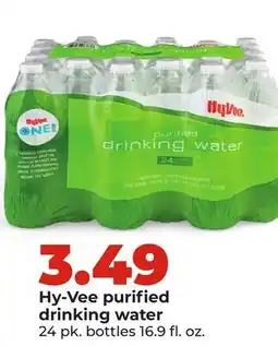 Hy-Vee Hy-Vee purified drinking water offer