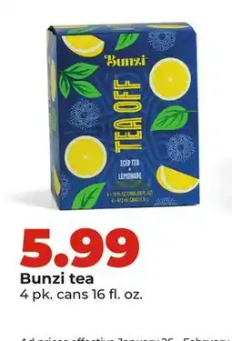 Hy-Vee Bunzi tea offer