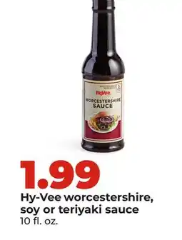 Hy-Vee Hy-Vee worcestershire, soy or teriyaki sauce offer