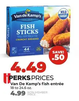 Hy-Vee Van De Kamp's fish entrée offer