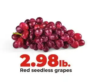 Hy-Vee Red seedless grapes offer