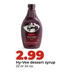 Hy-Vee Hy-Vee dessert syrup offer