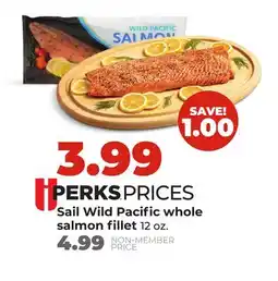 Hy-Vee Sail Wild Pacific whole salmon fillet offer
