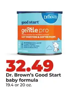 Hy-Vee Dr. Brown's Good Start baby formula offer