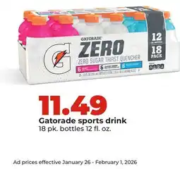 Hy-Vee Gatorade sports drink offer