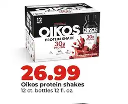 Hy-Vee Oikos protein shakes offer