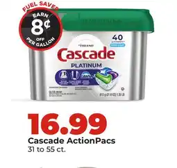 Hy-Vee Cascade ActionPacs offer