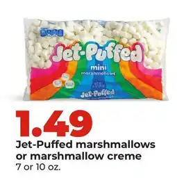 Hy-Vee Jet-Puffed marshmallows or marshmallow creme offer