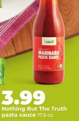 Hy-Vee Nothing But The Truth pasta sauce offer