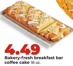 Hy-Vee Bakery-fresh breakfast bar coffee cake offer