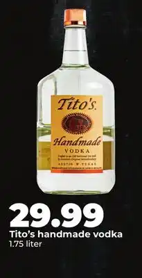 Hy-Vee Tito's handmade vodka offer