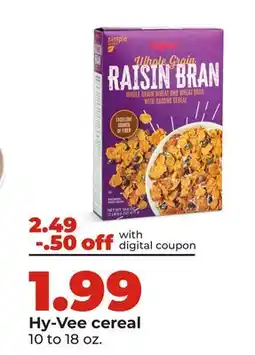 Hy-Vee Hy-Vee cereal offer