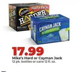 Hy-Vee Mike's Hard or Cayman Jack offer