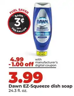 Hy-Vee Dawn EZ-Squeeze dish soap offer
