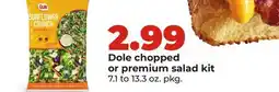 Hy-Vee Dole chopped or premium salad kit offer