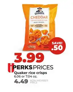 Hy-Vee Quaker rice crisps offer